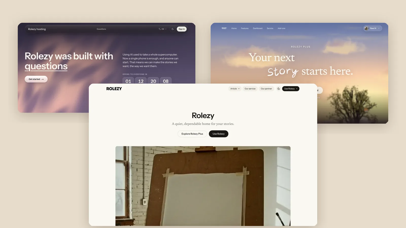 The new rolezy.com, account.rolezy.com and plus.rolezy.com